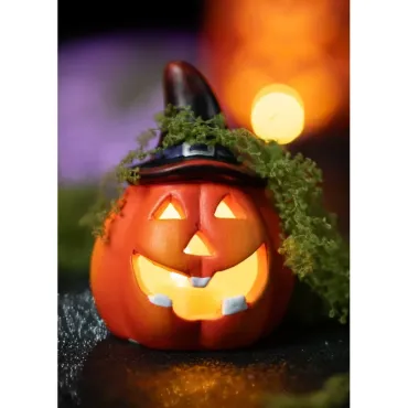 Citrouille LED - Chapeau pointu