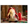 Gnome trapeur rouge et gris - 30x19x31cm