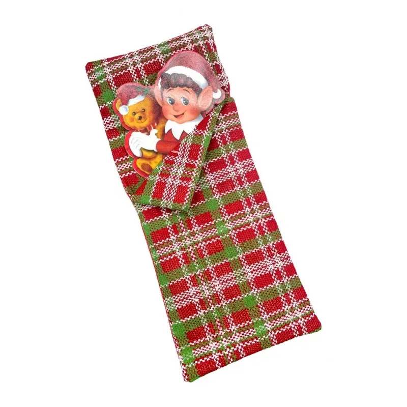 Sac de couchage et oreiller pour lutin farceur - 12,5x1x30cm