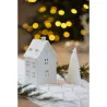 Bougie sapin blanch 6,5x12,8cm