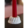 Bougeoir blanc moule à gateau - 6,8x3,2cm