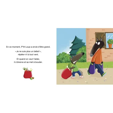 p'tit loup veut tout faire comme un grand
