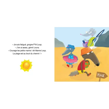 P'tit loup va a la plage