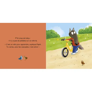 P'tit loup fait du vélo