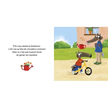 P'tit loup fait du vélo