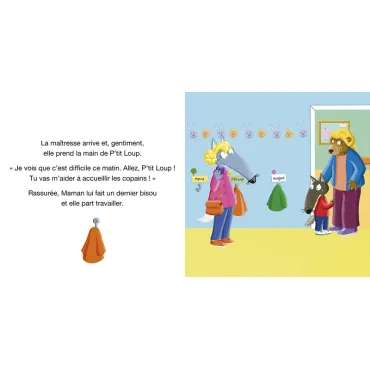 p'tit loup ne veut pas aller à l'école