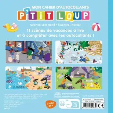Mon cahier d'autocollants p'tit loup - Vive les vacances !