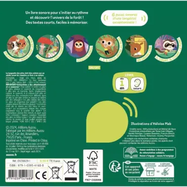 Mes premiers sonores - Mes comptines de la forêt