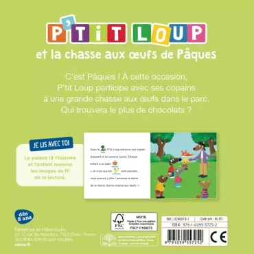 P'tit Loup et la chasse aux oeufs de Pâques 