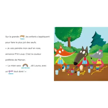 P'tit Loup et la chasse aux oeufs de Pâques 