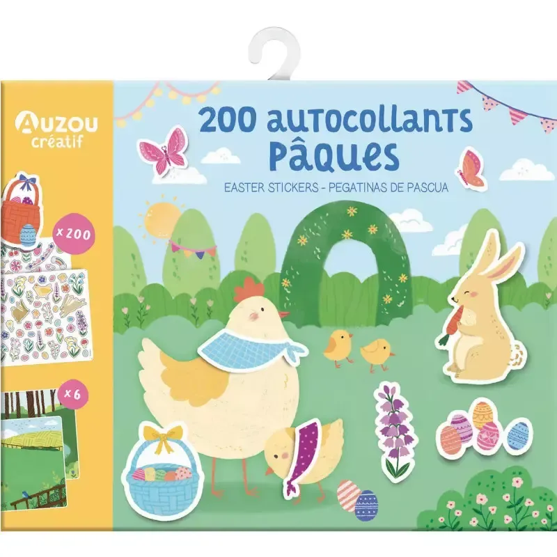 200 autocollants - Pâques