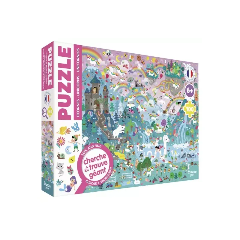 Puzzle cherche et trouve - licornes