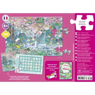 Puzzle cherche et trouve - licornes
