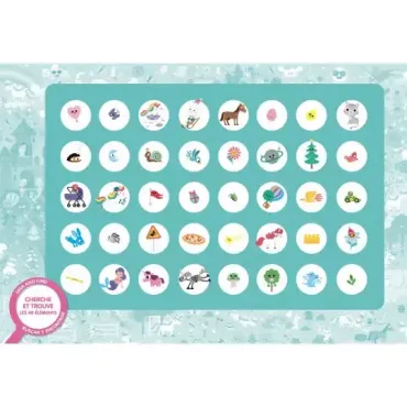 Puzzle cherche et trouve - licornes