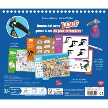 Mes jeux effaçables loup