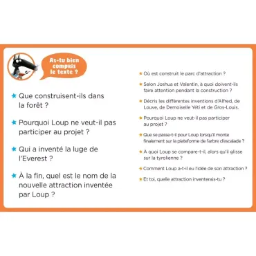 Mes lectures du CP avec loup - Un parc d'attractions pas comme les autres