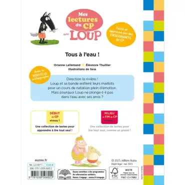 Mes lectures du CP avec loup - Tous à l'eau !