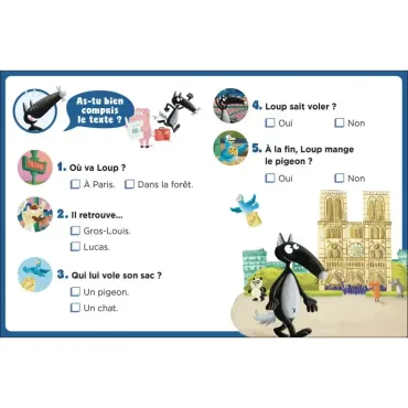 Mes lectures du CP avec loup - Course-poursuite à Paris