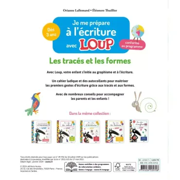 Je me prépare à l'écriture - Les tracés et les formes
