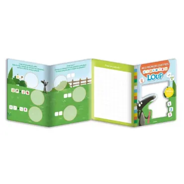 Mes premiers chiffres aimantés Loup