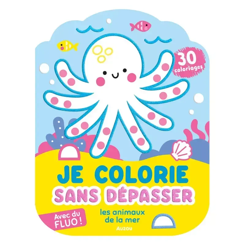 Je colorie sans dépasser - animaux de la mer