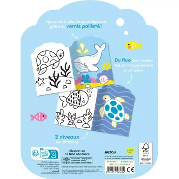 Je colorie sans dépasser - animaux de la mer