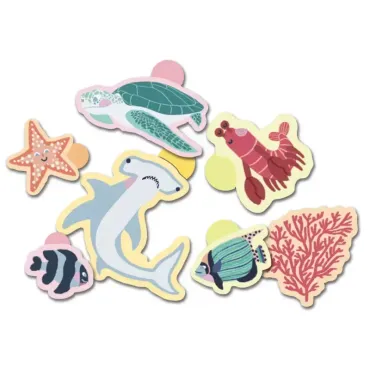 Ma pochette de 100 gommettes - Animaux de la mer