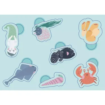 Ma pochette de 100 gommettes - Animaux de la mer