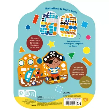 Gomettes formes - L'aventure de petit pirate
