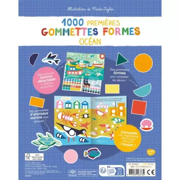1000 gommettes à formes -...