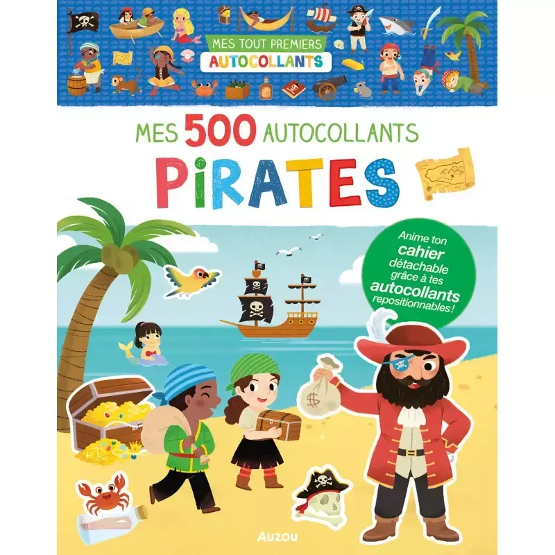500 autocollants - Les pirates