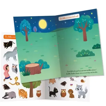 500 autocollants - Bébés animaux 