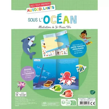 250 autocollants - Océan