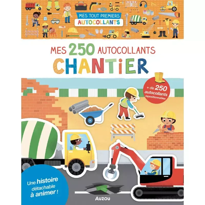 250 autocollants - Chantier