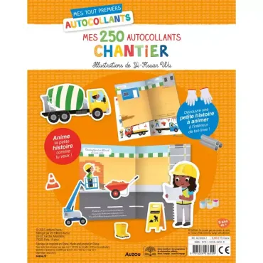 250 autocollants - Chantier