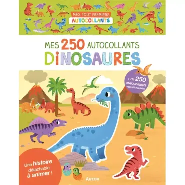 250 autocollants - Dinosaures 