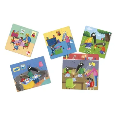 P'tit loup - Mes 5 puzzles évolutifs