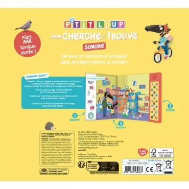 P'tit loup - Mon cherche et trouve sonore