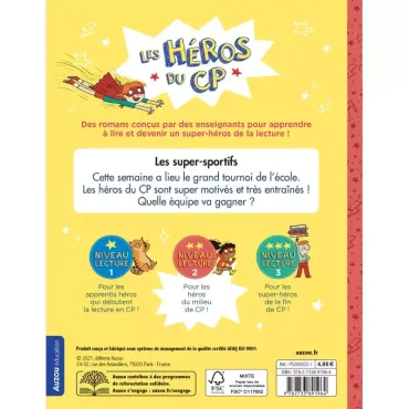 Les héros du CP - niveau 2 – les super-sportifs