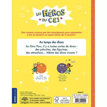 Les héros du CE1 - Niveau 1 - Au temps des dinos