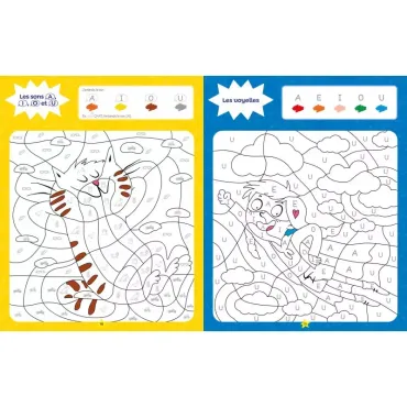 Les héros du CP - Mes coloriages magiques - Lecture et écriture