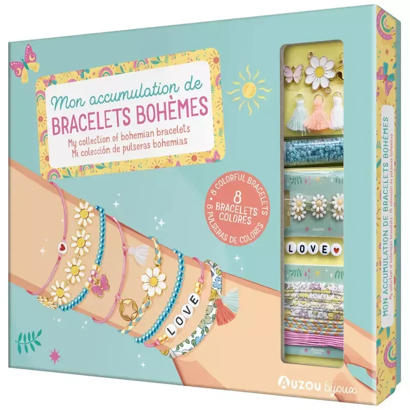 Mon accumulation de bracelets bohèmes