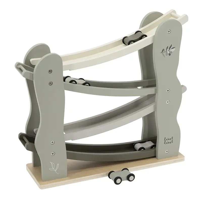 Circuit voitures bois - Vert olive