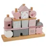 Maison cubes en bois - Rose