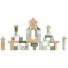 Blocs de bois 50pcs - Vert olive