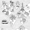 Mini atlas - Coloriage pocket