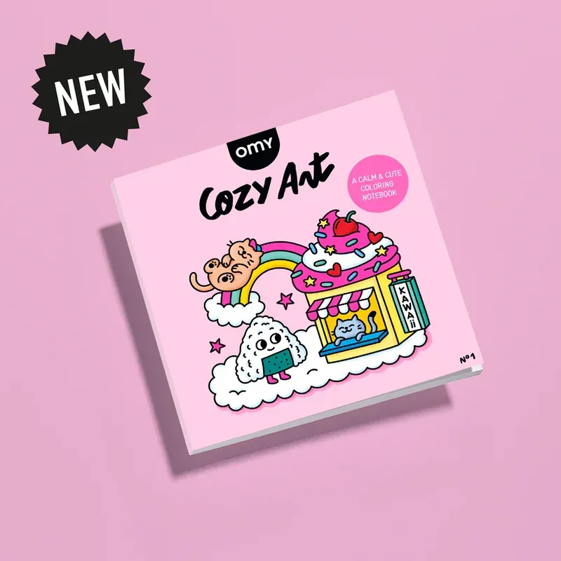 Cahier de coloriage Cozy - Kawaii
