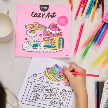Cahier de coloriage Cozy - Kawaii
