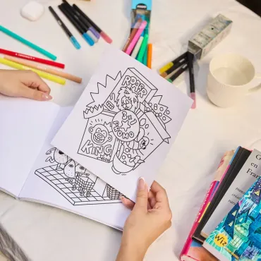 Cahier de coloriage Cozy - Supermarket