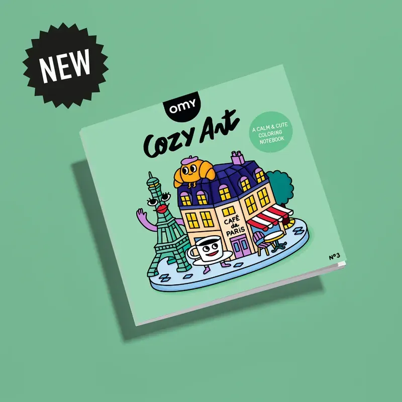 Cahier de coloriage Cozy - Paris